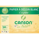 Canson pochette papier c  grain - 297 x 42 cm - 180 g - 10 feuilles - blanc