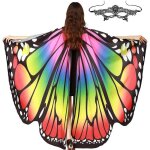 Cape de costume de papillon pour femme ailes papillon deguisement accessoire de costume dhalloween (d) ...