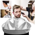 Cape de coupe de cheveux pliable barbe rasage tablier parapluie cape avec attache auto - adh�sive accessoires ...