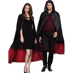 Cape noire dgrad rouge adulte halloween