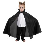 Cape taffetas enfant noire 85 cm