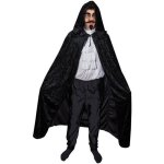 Cape - 20 - velours noir - avec capuche - adulte mixte