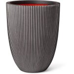 Capi europe vase �l�gant bas groove nl - 34x46 cm - anthracite
