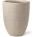 Capi europe vase �l�gant bas waste rib nl - 46x58 cm - terrazzo beige