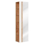 Capri blanc 803b kpl - armoire haute 1d avec miroir / armoire haute blanche avec miroir cu - coc - 834012 ...