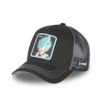 Capslab casquette trucker dragon ball super vegeta homme - trucker - filet rigide - noir bleu gris - ...