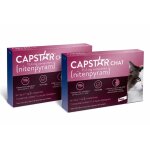 Capstar chat anti - puce chat de 1 � 11kg lot de 2 boites