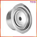 Capsule de caf� remplissable - akozon - 12g inox - compatible vertuo - acier inoxydable - argent