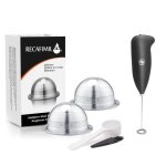 Capsules de caf� r�utilisables 230ml de nespresso vertuoline & delonghi rechargeables en acier inoxydable ...