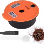 Capsule caf� r�utilisable tassimo bosch - dosette rechargeable 60ml avec brosse nettoyage & cuill�re ...