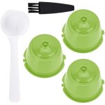 Capsules de café réutilisables - dolce gusto - rechargeables - 3 pièces - vert - inclus : cuillère et ... Capsules de café réutilisables - dolce gusto - rechargeables - 3 pièces - vert - inclus : cuillère et ...
