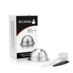 Capsules réutilisables et rechargeables en acier inoxydable filtres à café pour nespresso vertuo vertuoline ... Capsules réutilisables et rechargeables en acier inoxydable filtres à café pour nespresso vertuo vertuoline ...