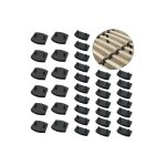 Capuchons de lattes 45 pièces accessoires de connexion durables capuchons de remplacement en plastique ... Capuchons de lattes 45 pièces accessoires de connexion durables capuchons de remplacement en plastique ...
