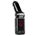Car mp3 audio player bluetooth fm transmitter wireless fm modulator car kit handsfree lcd display usb ...
