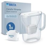 Carafe filtrante brita - style essential blanche - capacit 24l dont 14l deau filtre - 1 filtre maxtra ...
