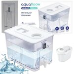 Carafe filtrante distributeur deau filtre aquafloow - inclus 1 cartouche filtrante aquafloow
