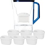 Carafe filtrante - vetobiol - bleu - 27 litres - charbon actif - �change dions - herm�tique - filtre ...