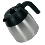 Carafe isotherme pour cafetire krups - pot thermos et couvercle - blanc - 12l - 110w