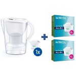 Carafe marella blanche brita + pack de 6 + 4 cartouches maxtra pro all - in - 1