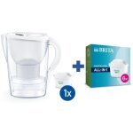 Carafe marella blanche brita + pack de 6 cartouches maxtra pro all - in - 1