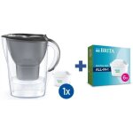 Carafe marella grise brita + pack de 6 cartouches maxtra pro all - in - 1