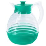 Carafe vintage 1. 3l - orange abricot - pichet r�tro made in france