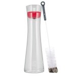 Carafe en verre bremermann amisa 12 litre carafe  eau transparente (tango red)