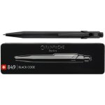 Stylo  bille - caran dache - 849 black code - noir - rechargeable - pointe moyenne