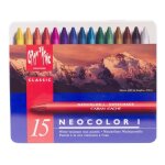 Caran dache : neocolor classique jai : assortis bo�te de 15