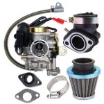 Carburateur adapté pour gy6 50cc 49cc 4 temps moteur taotao 18mm collecteur dadmission filtre à air Carburateur adapté pour gy6 50cc 49cc 4 temps moteur taotao 18mm collecteur dadmission filtre à air