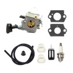 Carburateur et bougie pour stihl bg56 bg66 bg86 bg86ce bg86z bg86cez sh56 sh56c sh86 sh86c remplacer ...