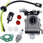 Carburateur débroussailleuse 52cc 49cc 43cc carbu kit carbu avec joint tuyau bougie et filtre à essence ... Carburateur débroussailleuse 52cc 49cc 43cc carbu kit carbu avec joint tuyau bougie et filtre à essence ...