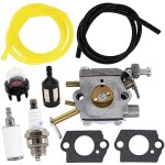 Carburateur avec joint bougie dallumage pour homelite 33cc trononneuse remplacement walbro wt673 wt ...