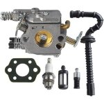 Carburateur avec joint et filtre  essence - huile tuyau bougie d?allumage pour trononneuse stihl ms210 ...