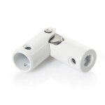 Cardan pour volet roulant - sortie hexagonale 7mm & ronde 12 mm blanc