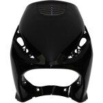 Carenage / tablier av scoot adaptable piaggio 50 zip 2000> noir brillant