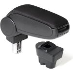 Accoudoir central pour peugeot 207 207 sw (2006 - 2014) - cargoods - tissu noir - compartiment de rangement ...