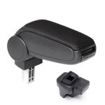 Accoudoir central pour renault clio mk5 (bja) ( partir de 2019) - cargoods - tissu noir - compartiment ...