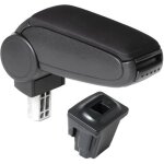 Accoudoir central pour seat leon 1p (2005 - 2012) - cargoods - tissu noir - compartiment de rangement ...