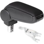 Accoudoir central pour audi a4 (b6 / b7) (2001 - 2008) - cargoods - tissu noir - compartiment de rangement ...