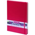Carnet  croquis / sketch book - format a4 (21x297cm) - 80 feuilles - 140g - rouge - royal talens