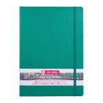 Carnet - croquis - dessin - a4 - 21x297cm - 80 pages - 140g - vert for�t - sakura