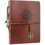 Carnet de notes - voyage diary - rechargeable bullet journal cuir - vintage