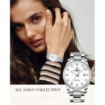 Carnival montre femme automatique mécanique mode zirconium diamant lumineux montre bracelet acier Carnival montre femme automatique mécanique mode zirconium diamant lumineux montre bracelet acier
