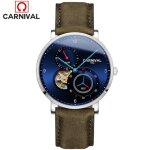 Carnival marque montre homme - haute qualit - montre mcanique automatique - creux tourbillon - tanche ...