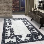 Carpetsale24 tapis lavable design patchwork tapis noir blanc 80x150 cm impression numérique tapis à poils ... Carpetsale24 tapis lavable design patchwork tapis noir blanc 80x150 cm impression numérique tapis à poils ...
