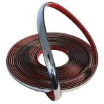 Baguette d�corative chrom�e 9 mm x 8 m - bande auto - adh�sive 3m universelle