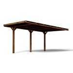 Carport adoss en bois 1 voiture 155 m - victor