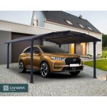 Canopia carport arcadia 4. 35 x 3. 59 m gris