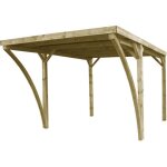 Carport en bois et panneaux ondulés 3x5 m lido Carport en bois et panneaux ondulés 3x5 m lido